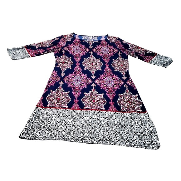 Women’s London Style Collection Dress – Petite 16 – Vibrant Multicolor Print - Picture 3 of 10